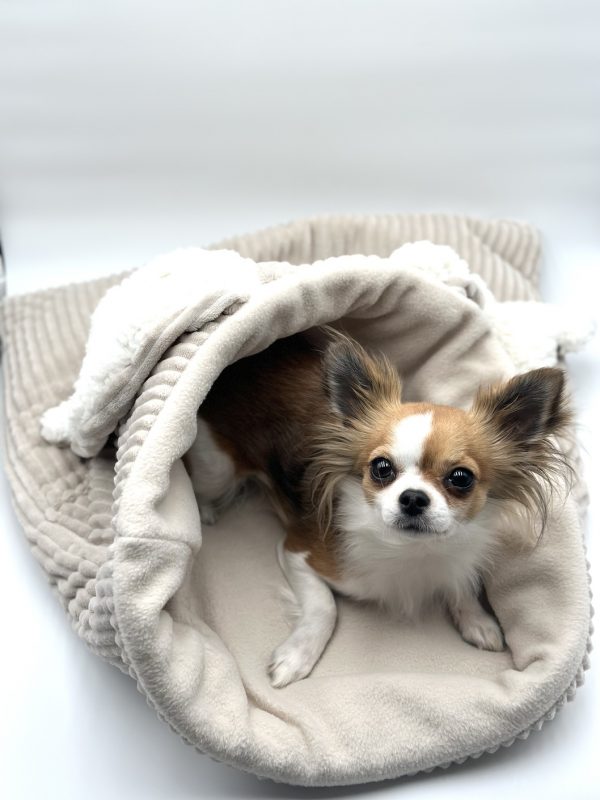 Kuschelsack für Hunde mit kuscheligen Ohren Kuschelhöhle